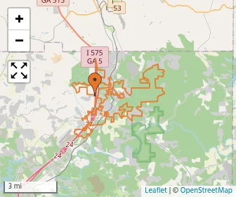 Area schools map